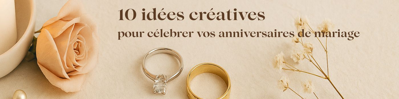 10 idées créatives pour célébrer vos anniversaires de mariage