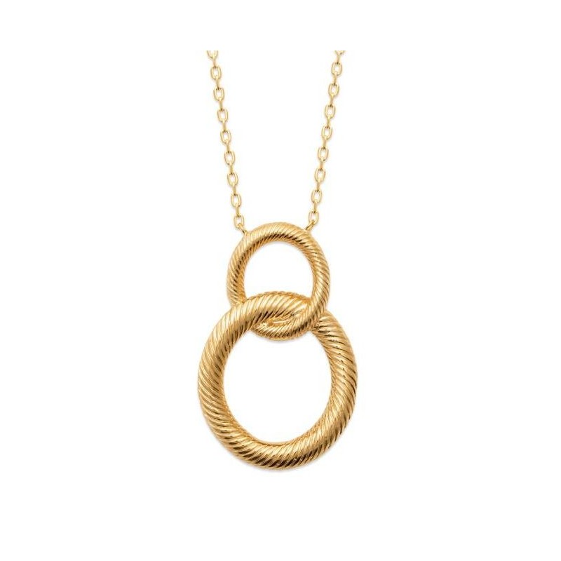 Collier pour femme en plaqué or, pendentif cordelette - Noa - Lyn&Or Bijoux