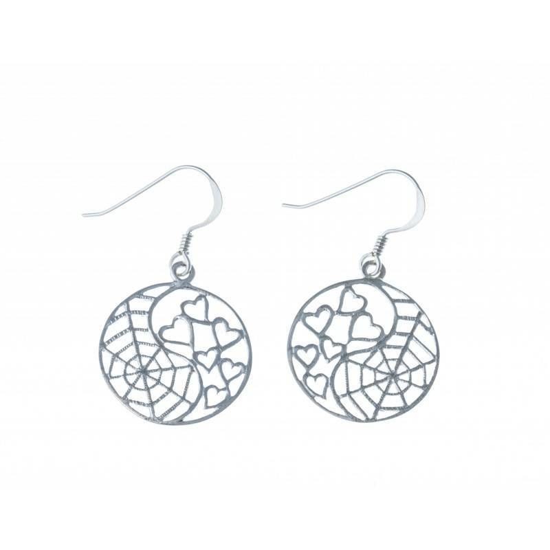 boucle d'oreille en argent 925 millièmes pour femme, Fear boucle d'oreille en argent 925 millièmes pour femme, Fear