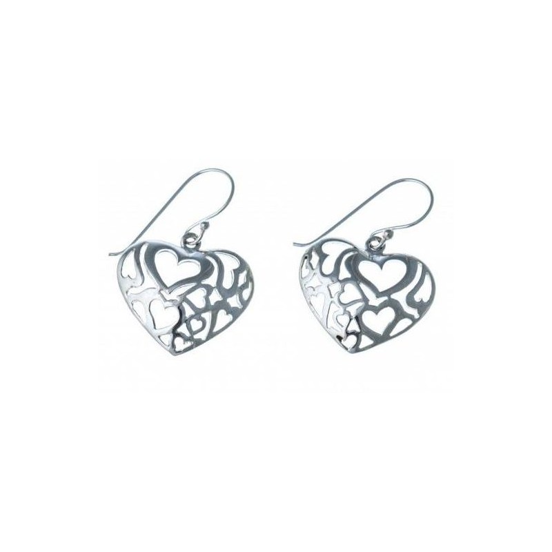 boucle d'oreille fleur en argent 925 /1000 pour femme, Profusion boucle d'oreille fleur en argent 925 /1000 pour femme, Profusion