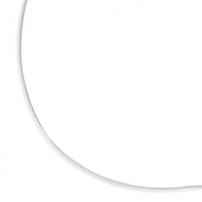 Collier femme, câble argent 925 millièmes, diamètre 0,9 mm - Lyn&Or Bijoux