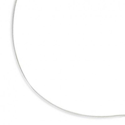 Collier femme, câble argent 925 millièmes, diamètre 0,8 mm - Lyn&Or Bijoux