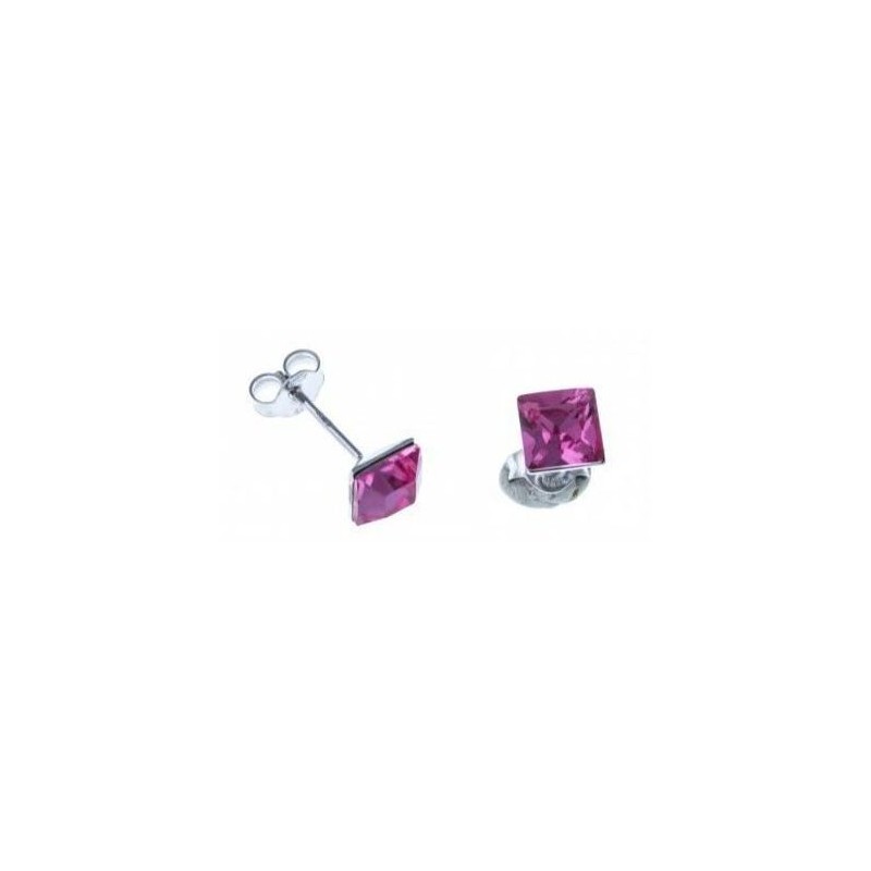 boucle d'oreille femme en argent 925 /1000, Olympe rose boucle d'oreille femme en argent 925 /1000, Olympe rose