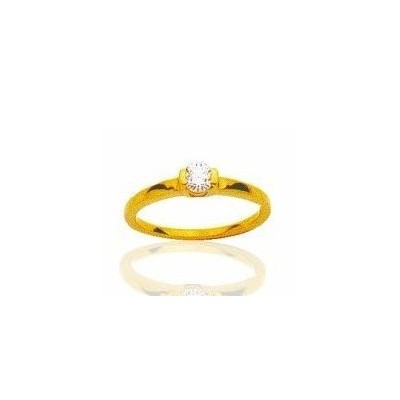 Bague de fiançailles pour femme en or & diamant solitaire - Colombine - Lyn&Or Bijoux