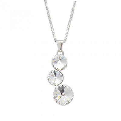 Collier femme en argent & cristal de Swarovski - Lyn&Or Bijoux
