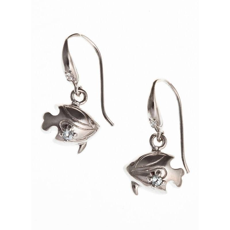 boucle d'oreille fantaisie en argent 925 /1000, femme, Océan boucle d'oreille fantaisie en argent 925 /1000, femme, Océan