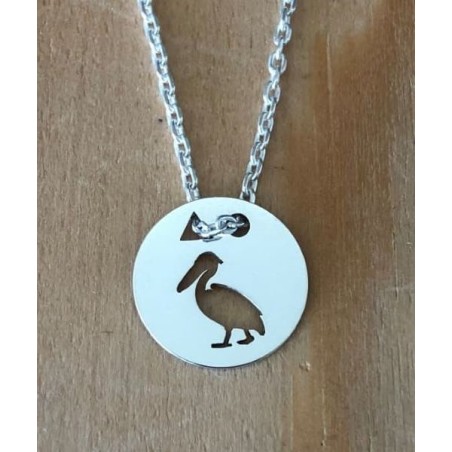 Collier femme argent, créateur CabaneTchanque, Pendentif Pélican Collier femme argent, créateur CabaneTchanque, Pendentif Pélican