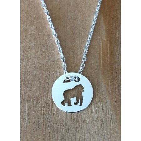 Collier femme argent, créateur CabaneTchanque, Pendentif Gorille Collier femme argent, créateur CabaneTchanque, Pendentif Gorille