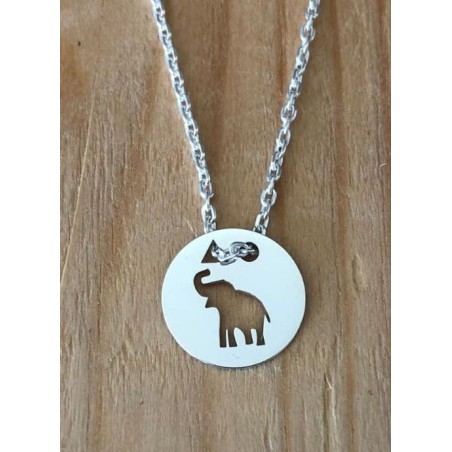 Collier femme argent, créateur CabaneTchanque, Pendentif Eléphanteau Collier femme argent, créateur CabaneTchanque, Pendentif Eléphanteau