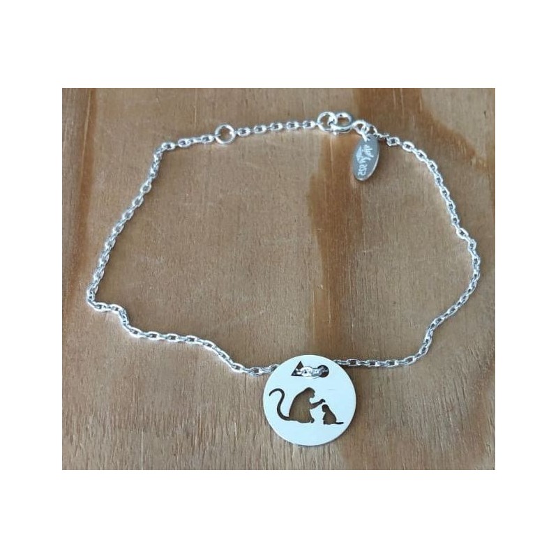 Bracelet femme argent, créateur CabaneTchanque, Token's Singes