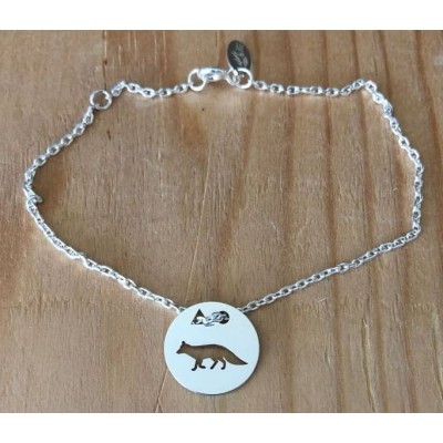 Bracelet femme argent, créateur CabaneTchanque, Token's Renard