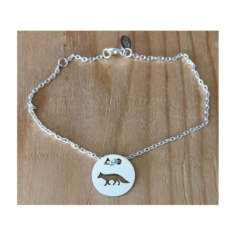 Bracelet femme argent, créateur CabaneTchanque, Token's Renard
