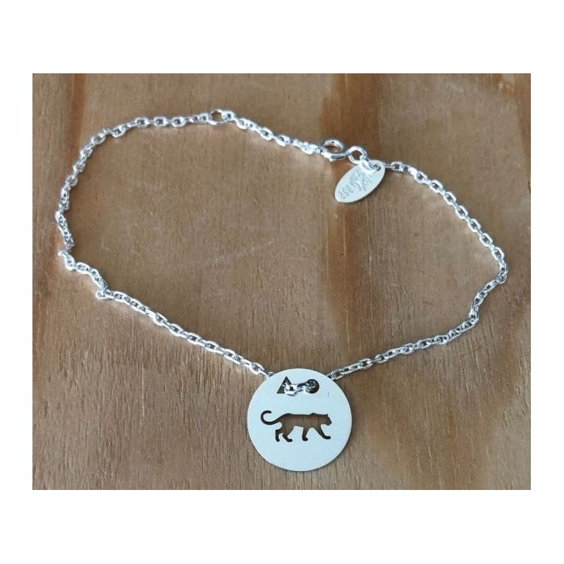 Bracelet femme argent, créateur CabaneTchanque, Token's Puma