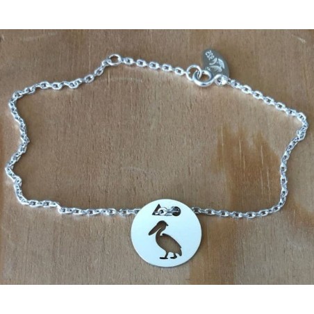 Bracelet femme argent, créateur CabaneTchanque, Token's Pélican