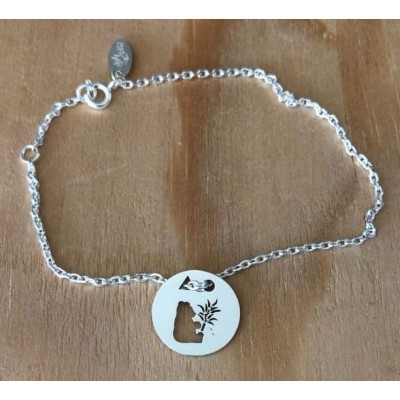 Bracelet femme argent, créateur CabaneTchanque, Token's Panda