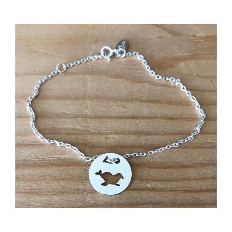 Bracelet femme argent, créateur CabaneTchanque, Token's Otarie