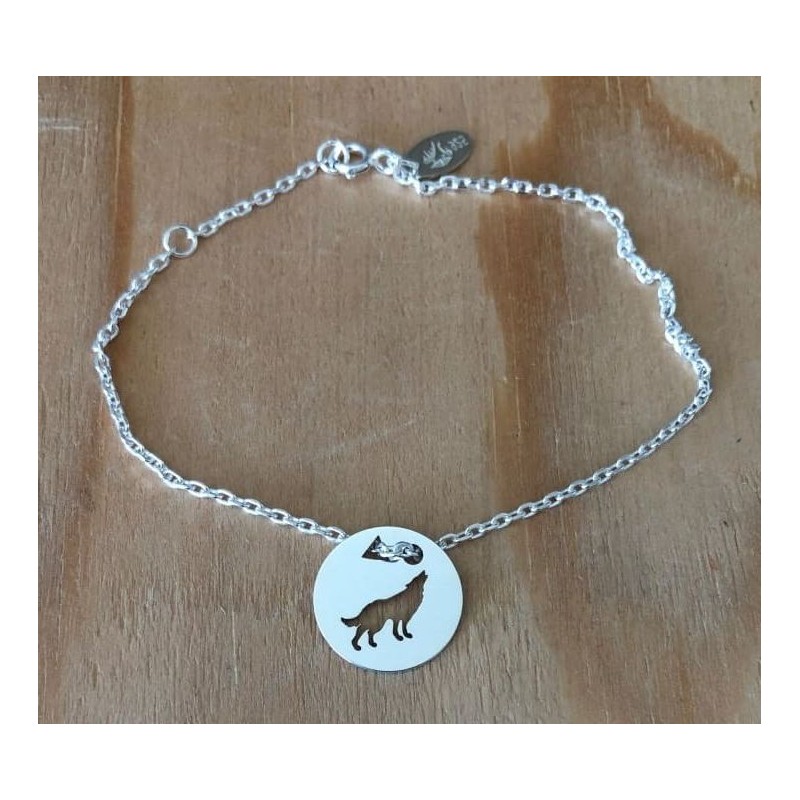 Bracelet femme argent, créateur CabaneTchanque, Token's Loup