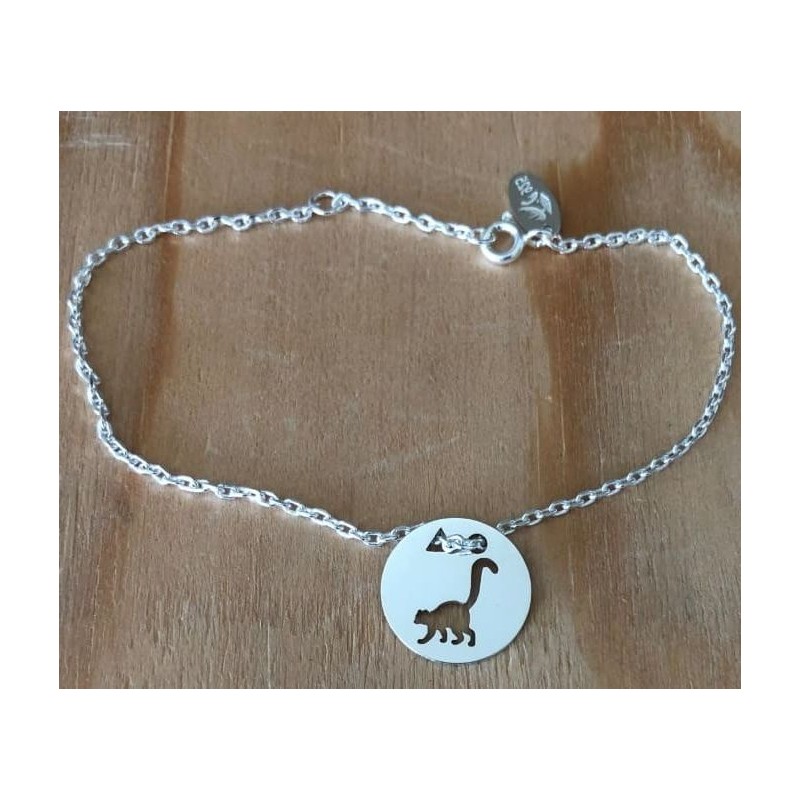 Bracelet femme argent, créateur CabaneTchanque, Token's Lémurien