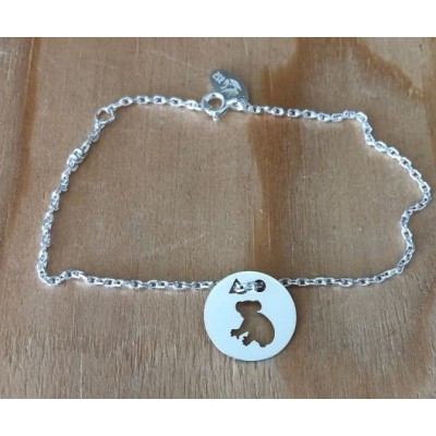 Bracelet femme argent, créateur CabaneTchanque, Token's Koala