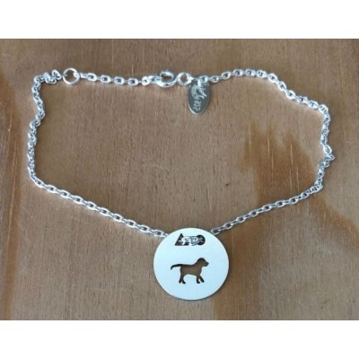 Bracelet femme argent, créateur CabaneTchanque, Token's Chiot