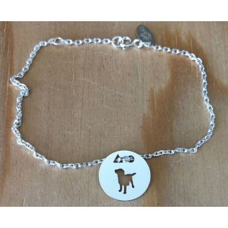 Bracelet femme argent, créateur CabaneTchanque, Token's Chien debout