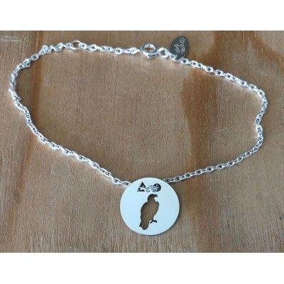 Bracelet créateur pour femme, Aigle en argent 925