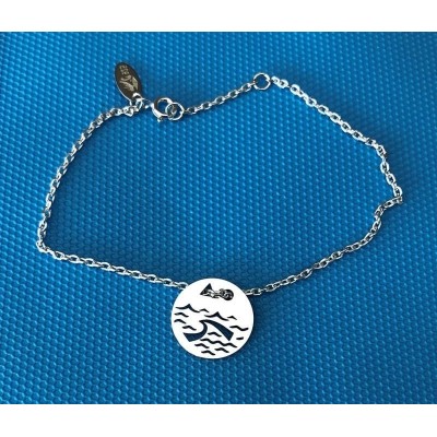 Bracelet femme argent, créateur CabaneTchanque, Token's Vague