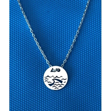 Collier femme argent, créateur CabaneTchanque, Pendentif Vague Collier femme argent, créateur CabaneTchanque, Pendentif Vague