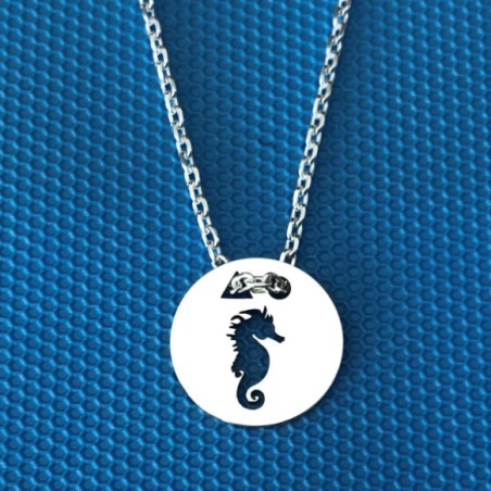 Collier femme argent, créateur CabaneTchanque, Pendentif Hippocampe Collier femme argent, créateur CabaneTchanque, Pendentif Hippocampe