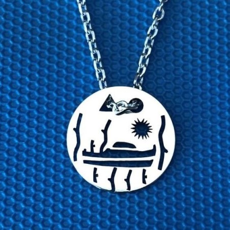 Collier femme argent, créateur CabaneTchanque, Pendentif Pinasse