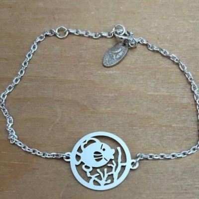 bracelet poisson pour femme en argent bracelet poisson pour femme en argent