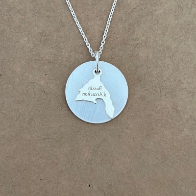 Collier créateur femme, Nacre blanche et Argent 925 - Bassin d'Arcachon
