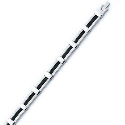 Bracelet bicolore homme en acier - Londres