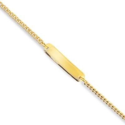 Bracelet gravé, identité bébé & enfant en plaqué or - Lyn&Or Bijoux