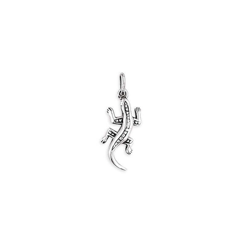 Pendentif lézard en argent 925, femme & homme - Bijouterie Lyn&Or