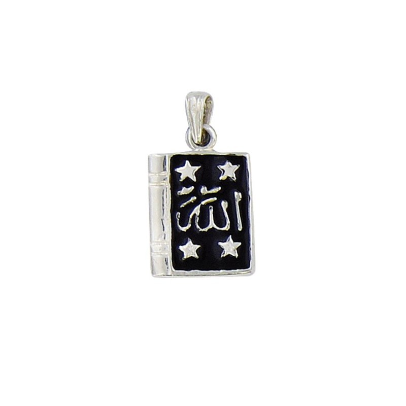Pendentif Coran en argent et émail, femme & homme