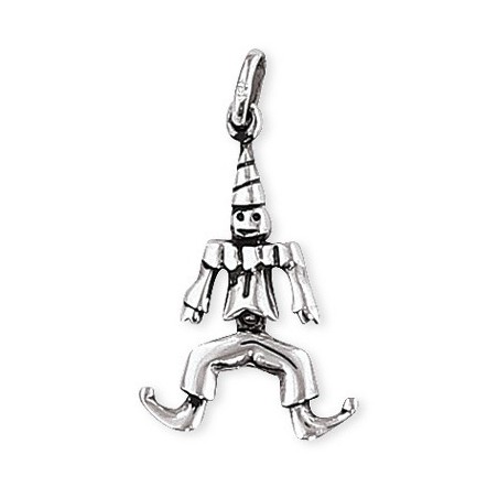 Pendentif arlequin en argent 925, femme, homme & enfant