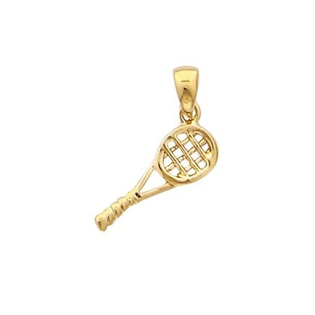 Pendentif Raquette en plaqué or 18 carats