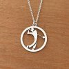 Collier + pendentif pour femme argent, Golf - Golfeur, Lyn&Or Bijoux