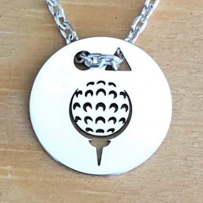 Prix compétition de Golf: Collier argent pour femme, Golf - Pendentif Balle, Lyn&Or Bijoux