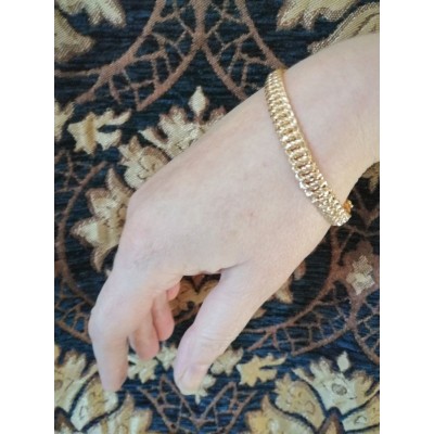 bracelet pour femme en or massif jaune 18 carats