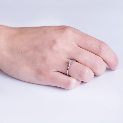 bague de fiancailles or blanc