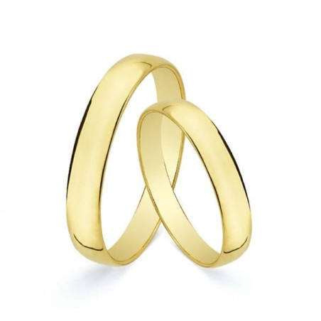 Alliance homme & femme, anneau en or jaune 18 carats, largeur 3 mm - Unisson
