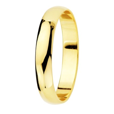 Alliance homme & femme, anneau en or jaune 18 carats, épaisseur 3,5 mm - Unisson