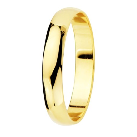 Alliance homme & femme, anneau en or jaune 18 carats, épaisseur 3,5 mm - Unisson