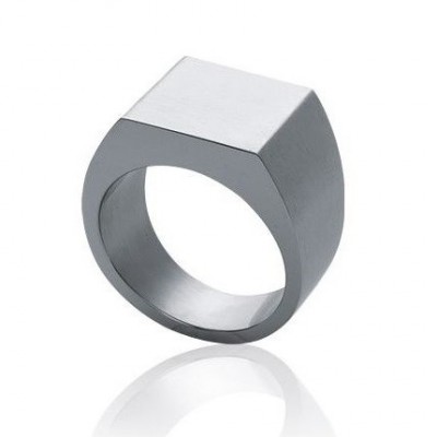 Chevalière pour homme en acier inoxydable - Kami