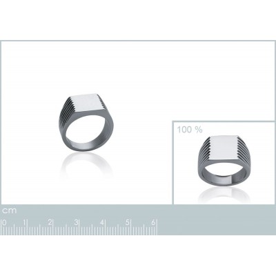grosse bague homme en acier inoxydable