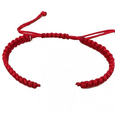 Bracelet Poisson Chirurgien en argent + Cordon tressé couleur rouge Bracelet Poisson Chirurgien en argent + Cordon tressé couleur rouge