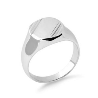 chevalière fine argent pour femme ou homme