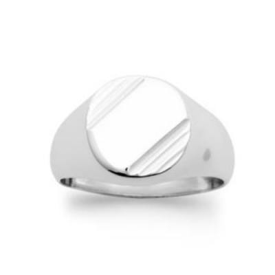 Chevalière homme ou femme en argent massif - Lyn&Or Bijoux